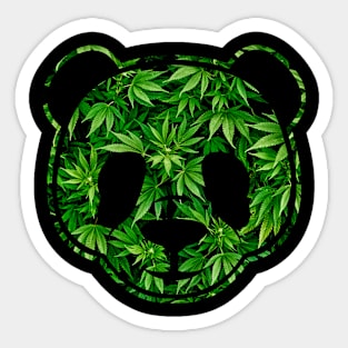 PANDA WEED Sticker